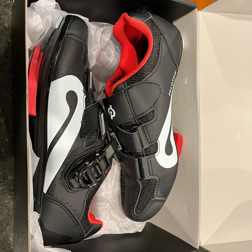 Peloton cycling shoes.